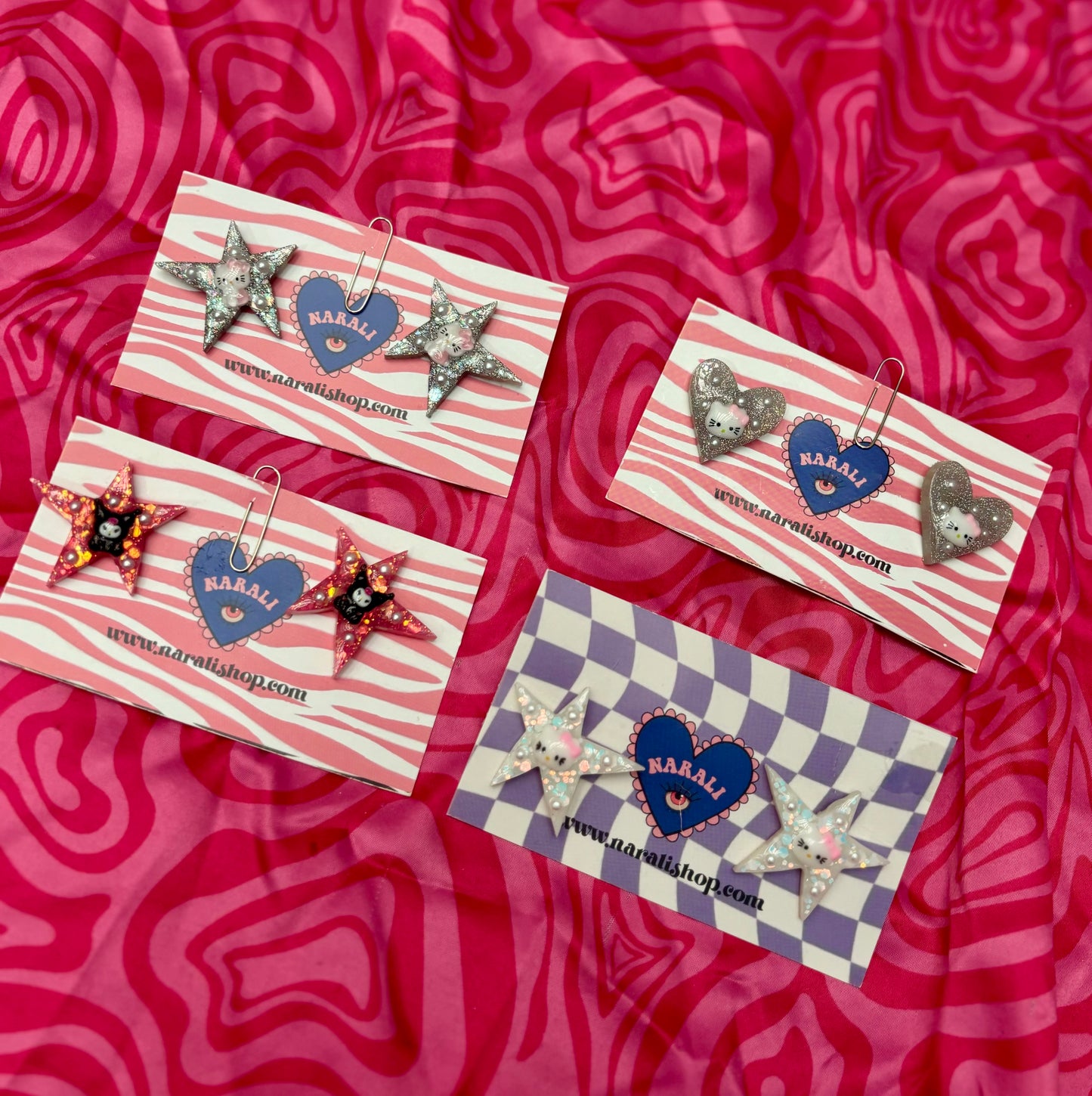 Pendientes Kitty Estrellísimas
