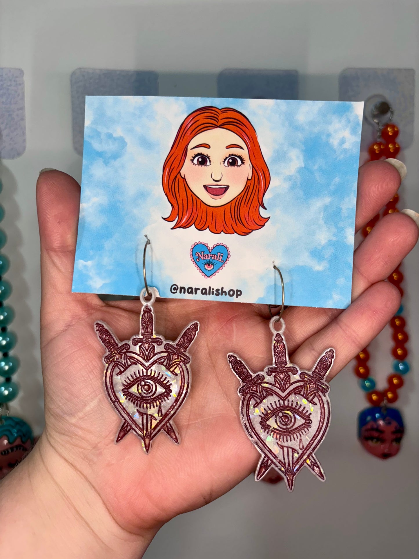 Pendientes Tarot Granate