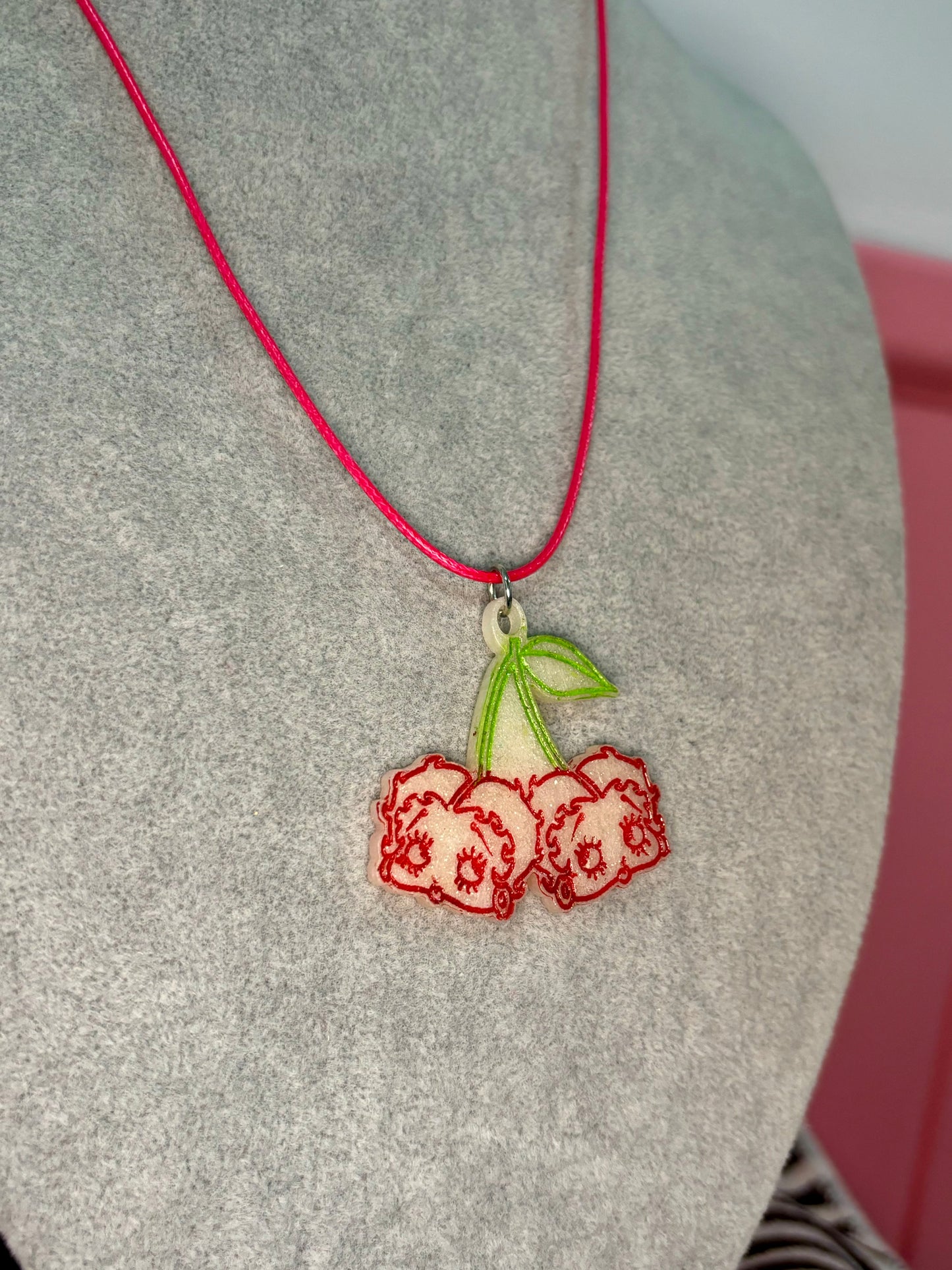 Collar Betty Boop Rojo