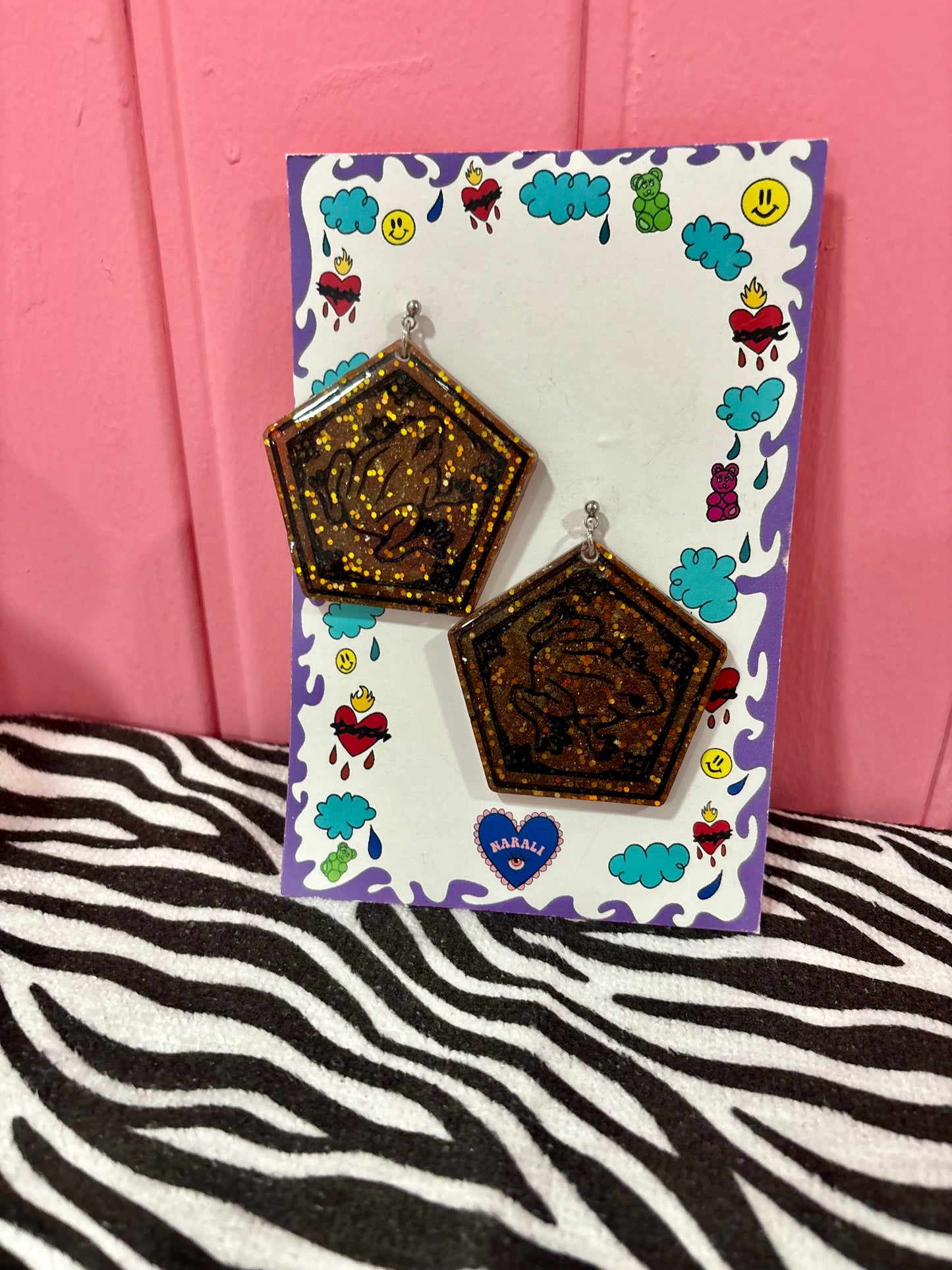 Pendientes Ranas de chocolate