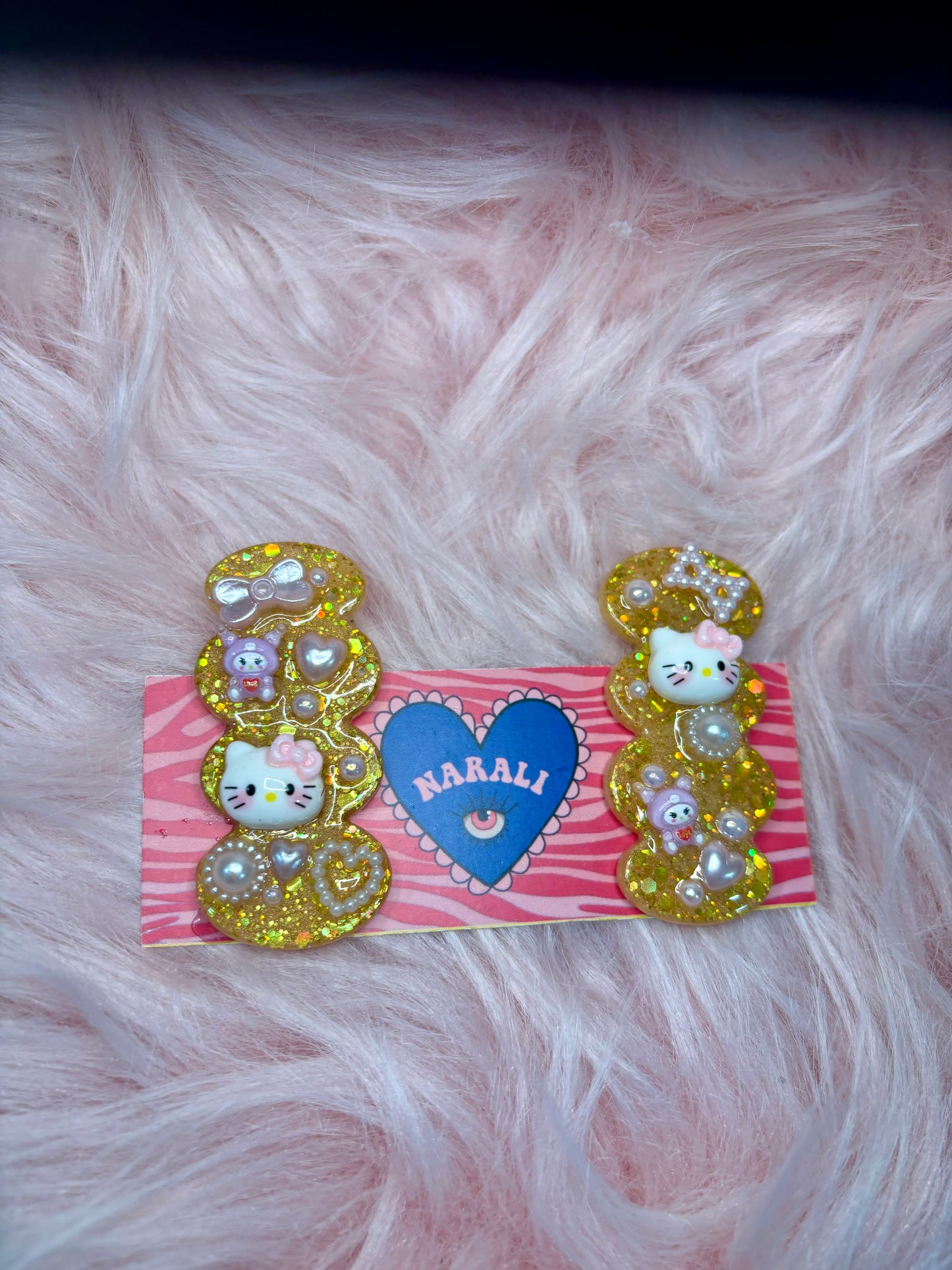 Pincitas Kitty Doradas