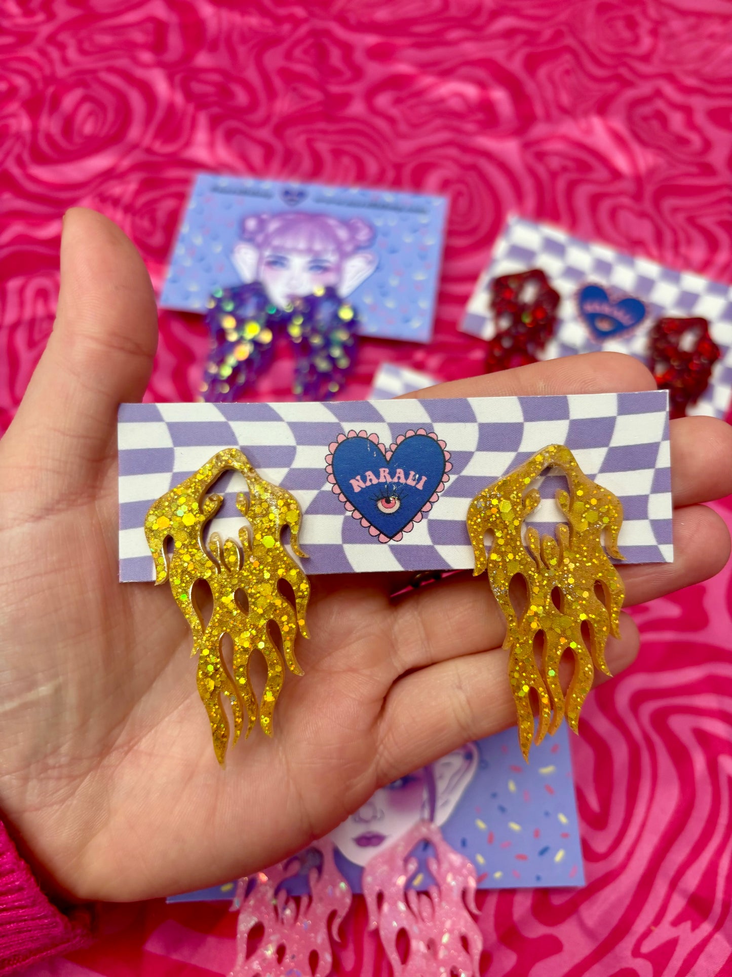 Pendientes Llamas