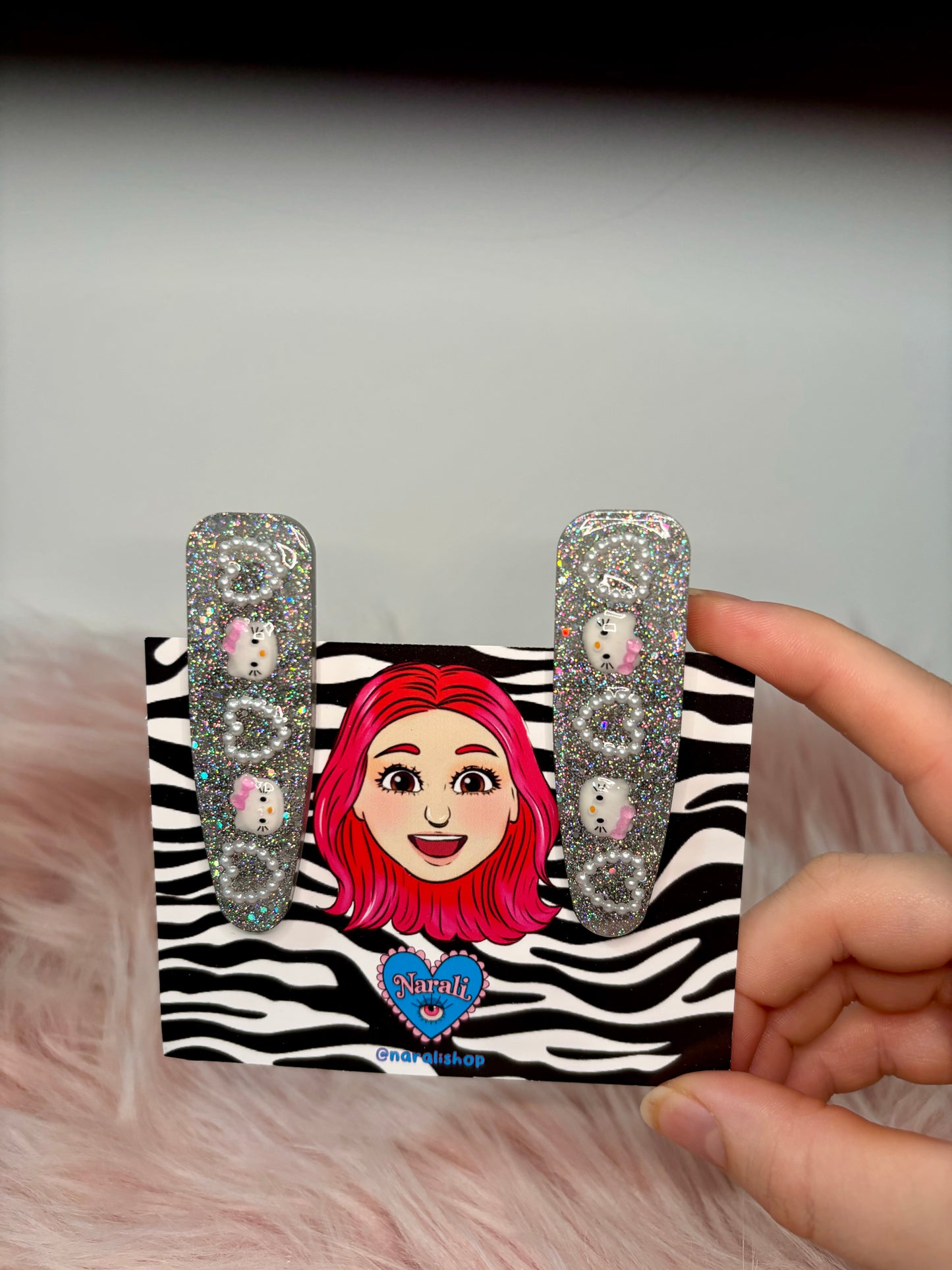 Pincitas Double Kitty Plateadas