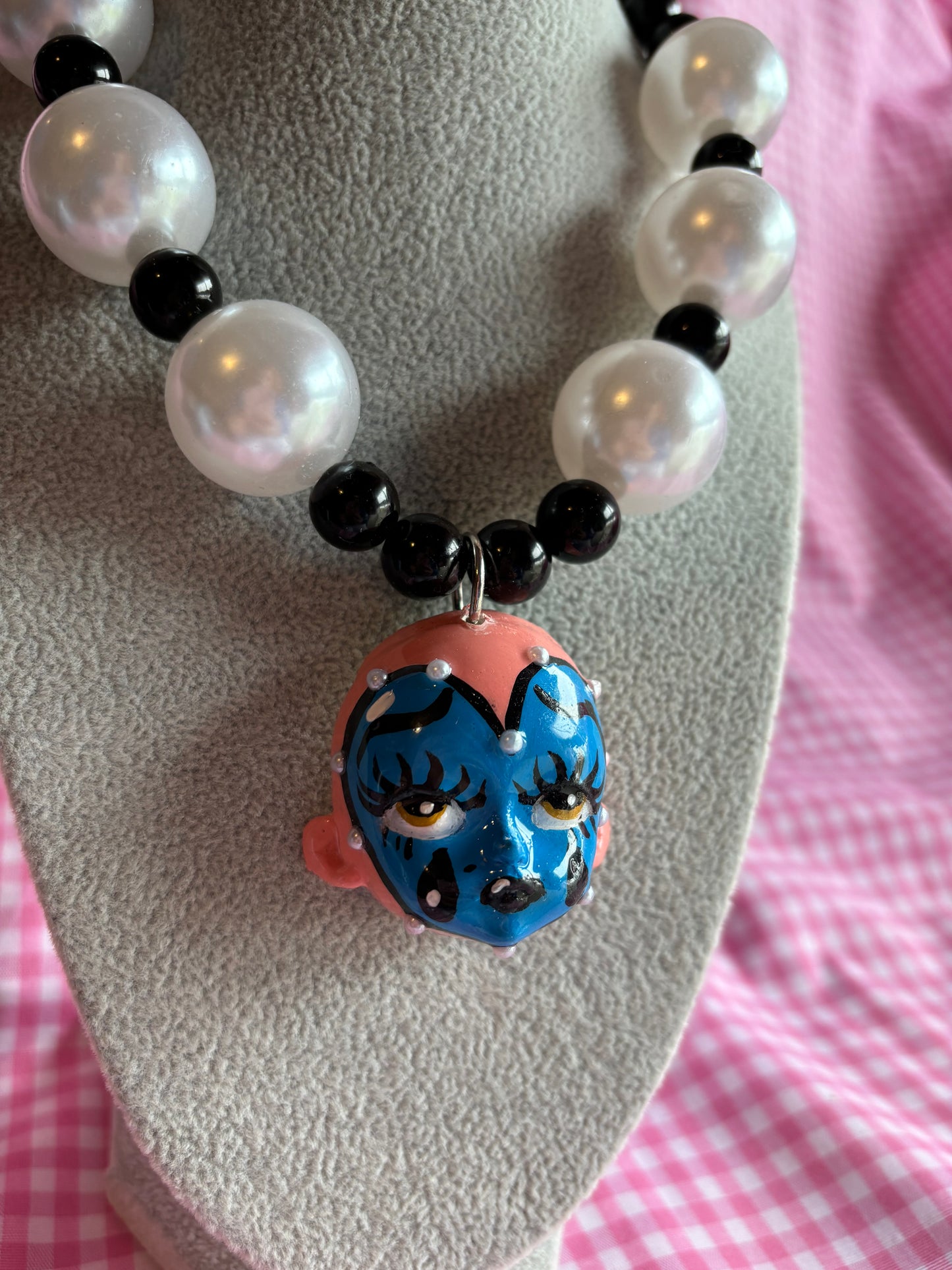 Collar BlueHeart Perlas