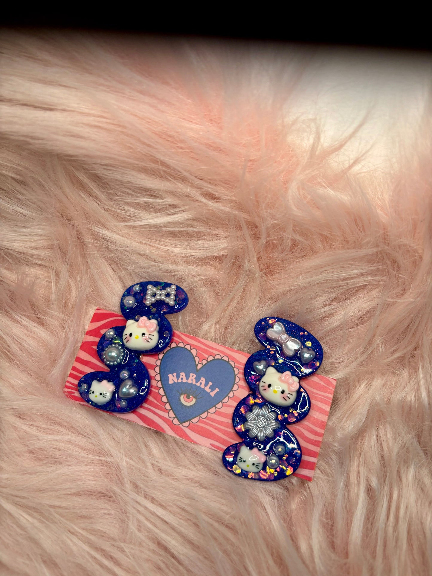 Pendientes Kitty Azules