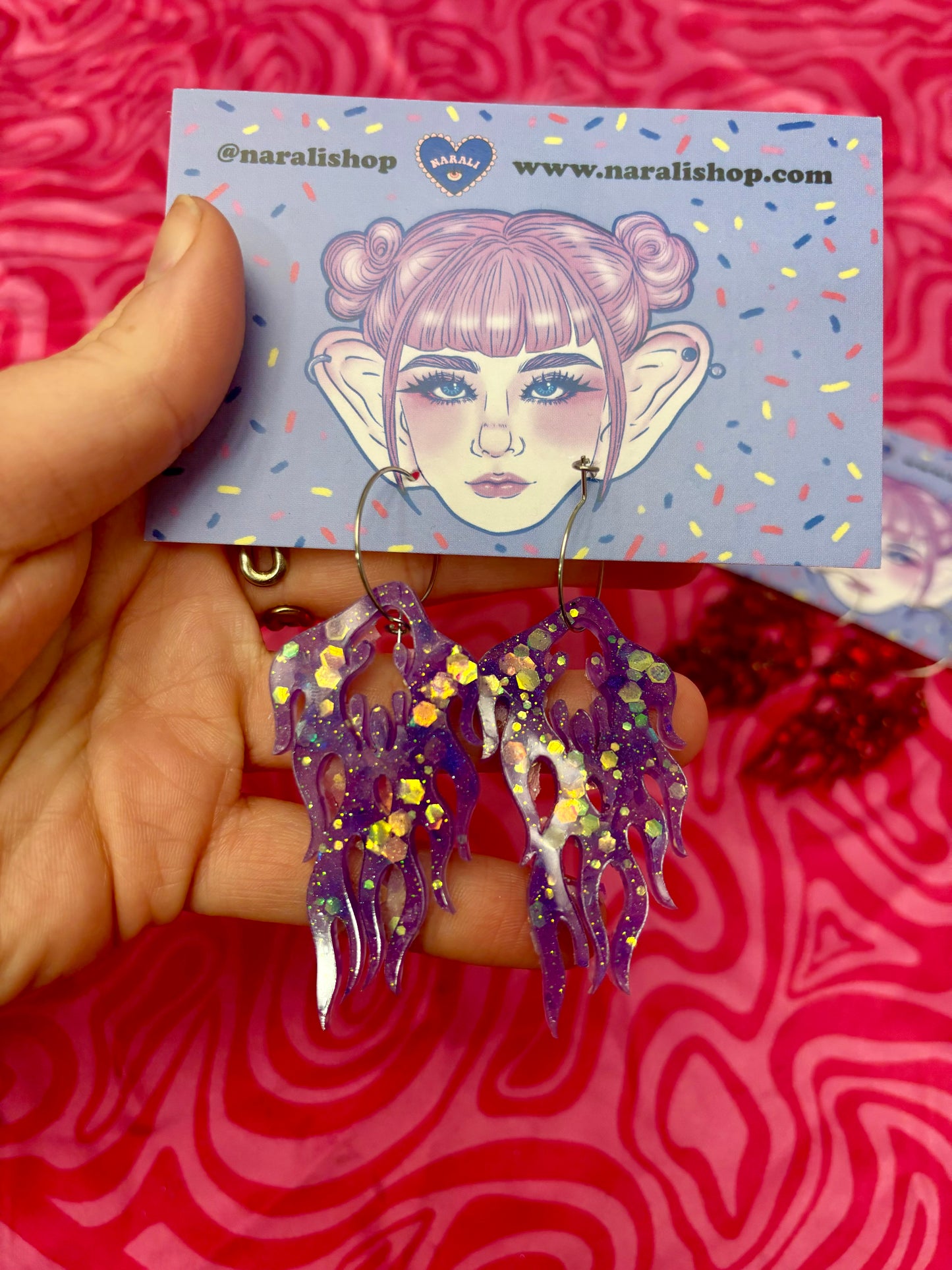 Pendientes Llamas