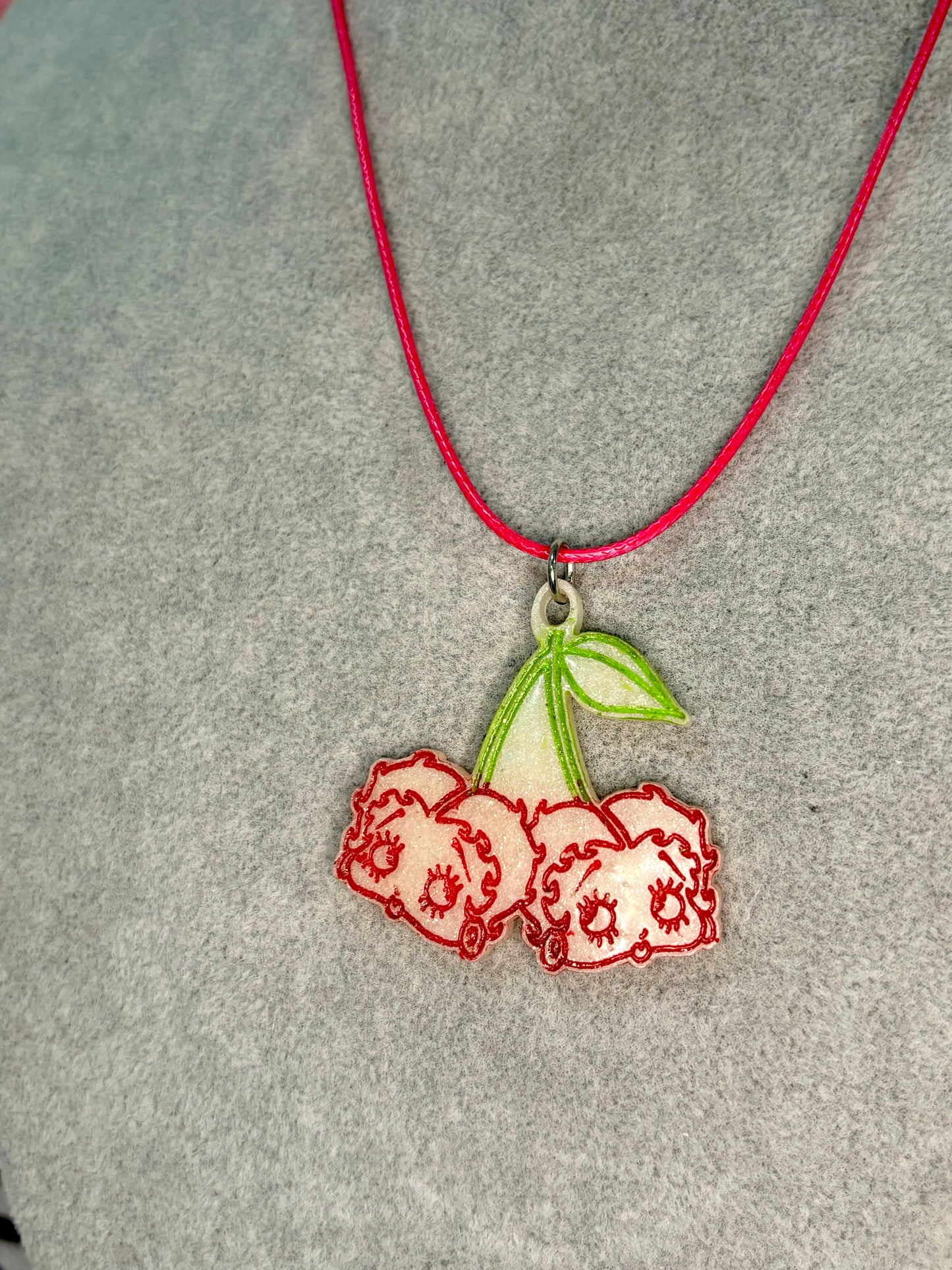 Collar Betty Boop Rojo