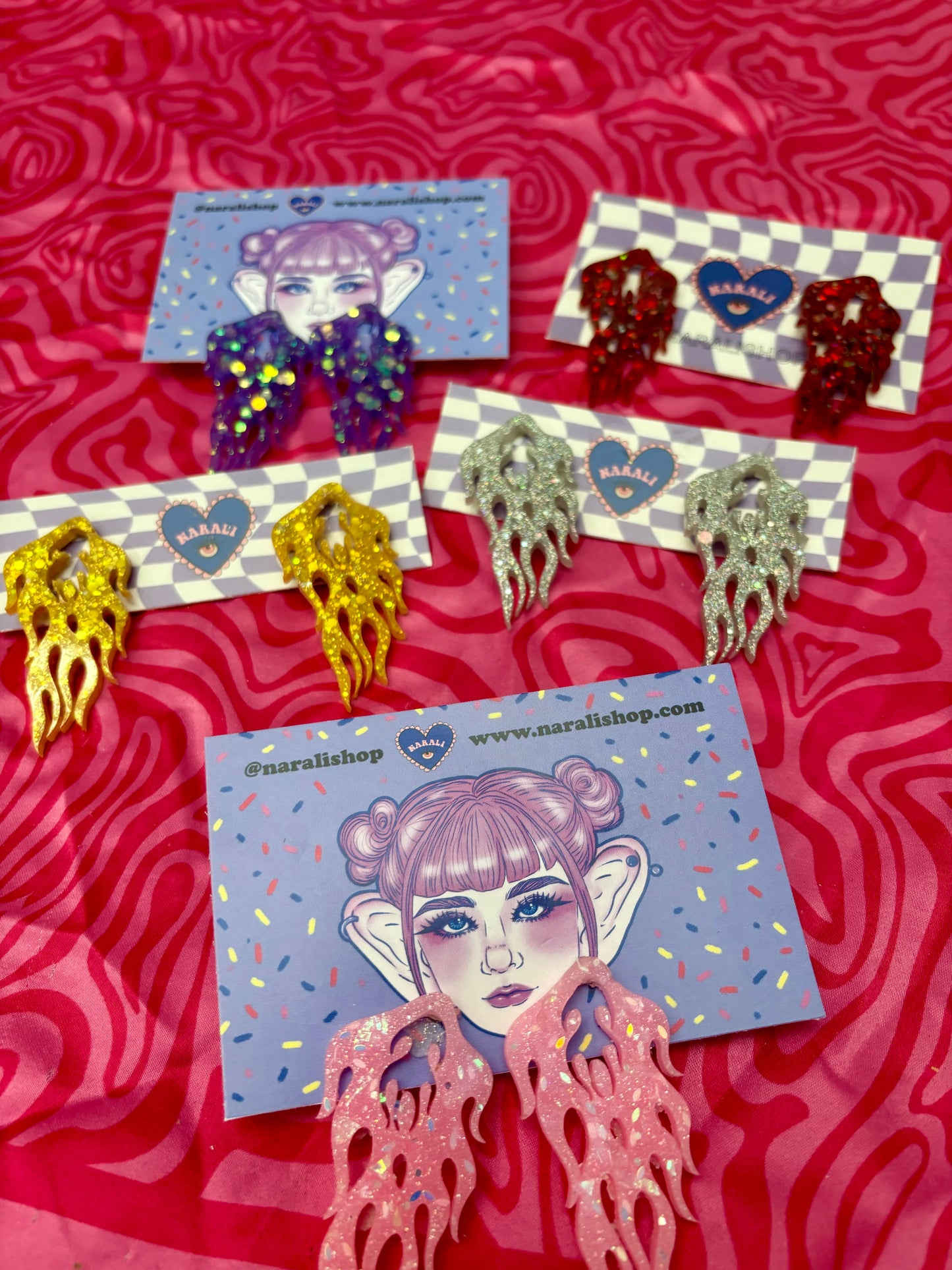 Pendientes Llamas
