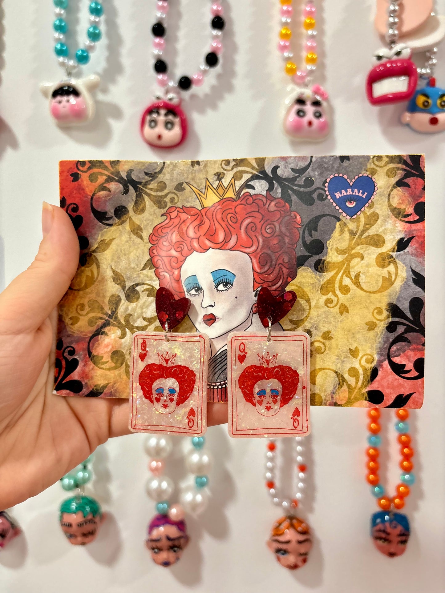 Pendientes Reina Roja