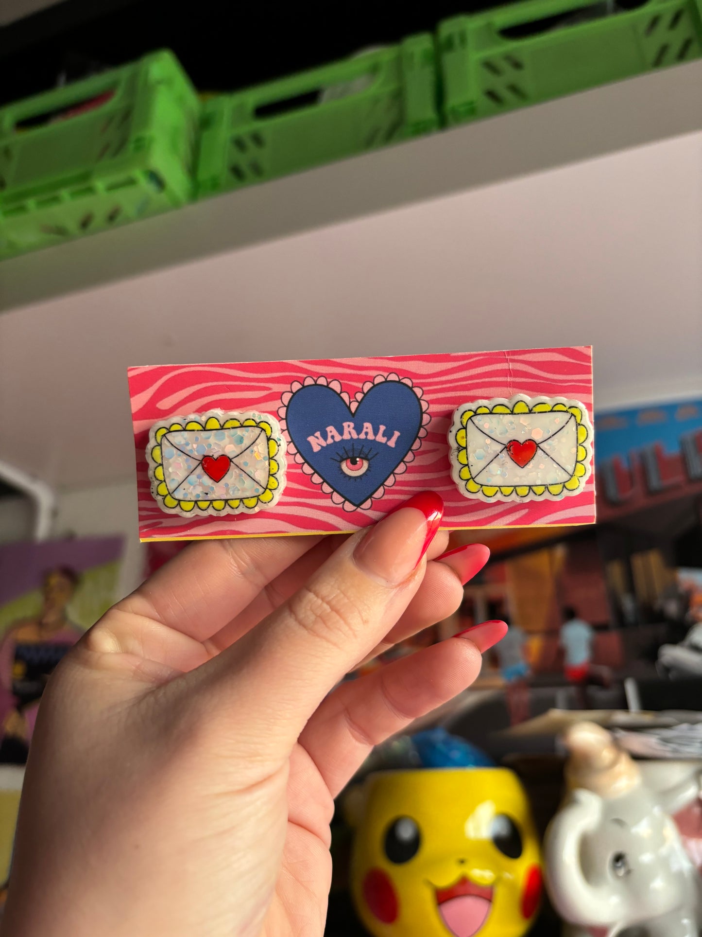 Pendientes Love Letters