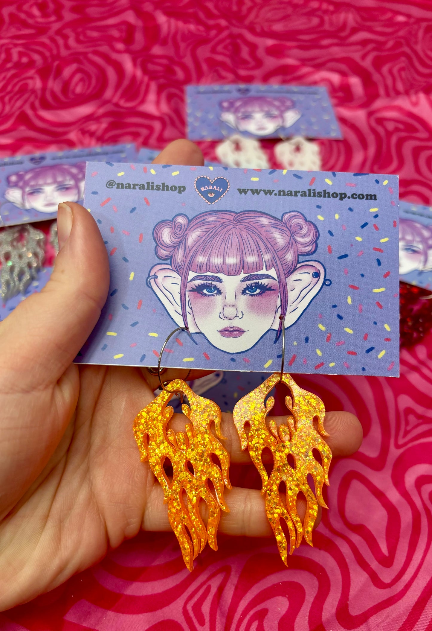 Pendientes Llamas