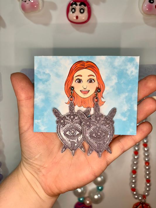 Pendientes Tarot Lila