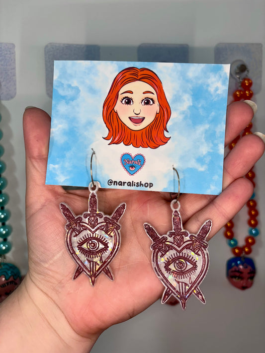 Pendientes Tarot Granate