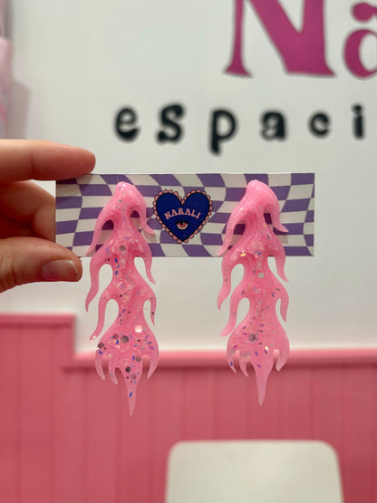 Pendientes Fuego