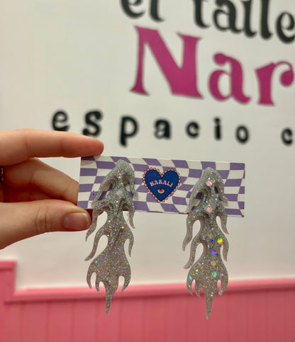 Pendientes Fuego
