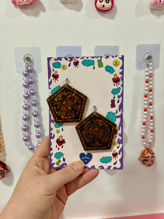 Pendientes Ranas de chocolate