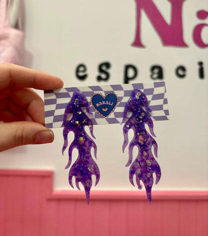 Pendientes Fuego