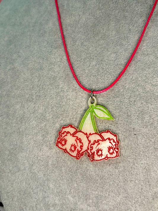 Collar Betty Boop Rojo