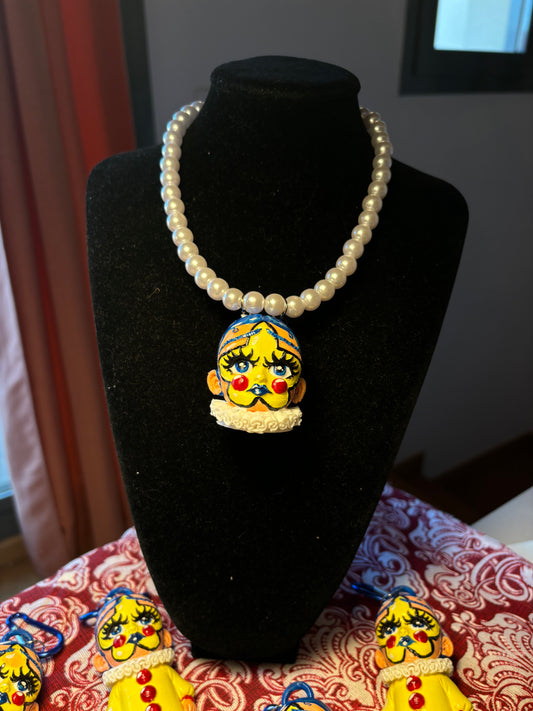 Collar Clown 3D🎪 Cabecita