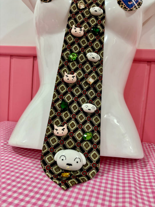 Corbata Nevado Cerdito Valiente