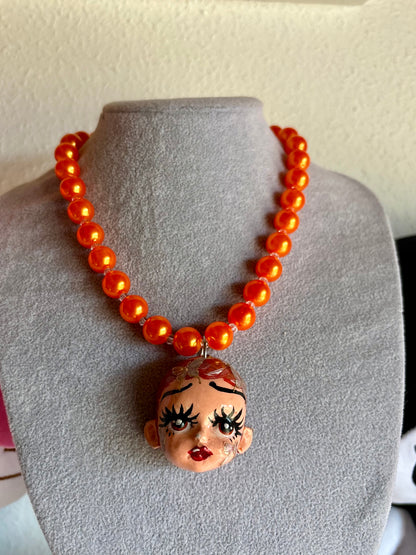 Collar Lady Hada Naranja