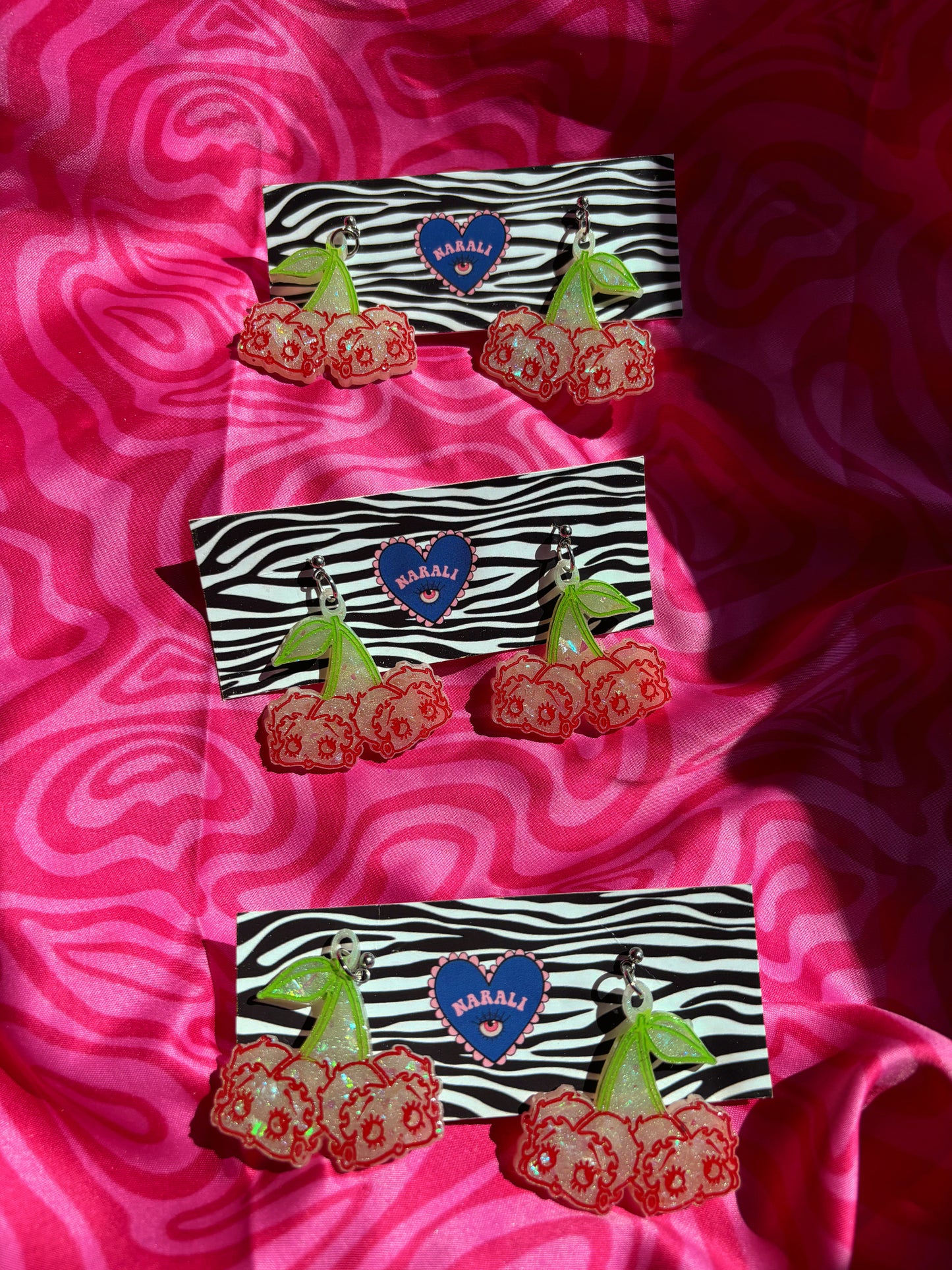 Pendientes Betty Boop Cerecitas