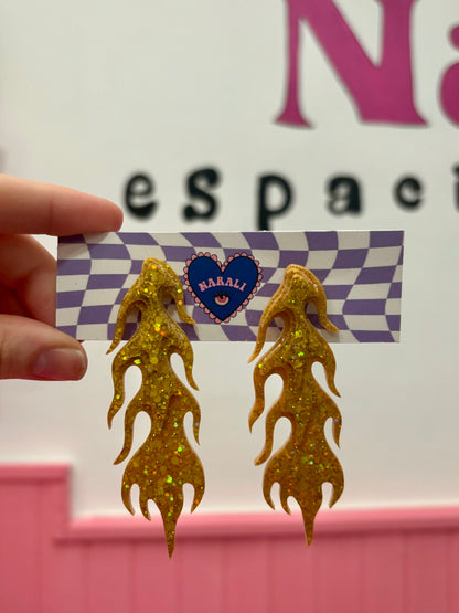 Pendientes Fuego