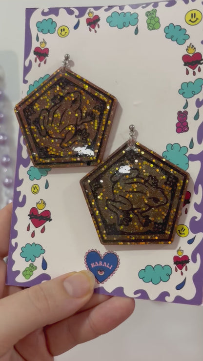 Pendientes Ranas de chocolate